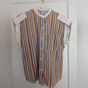 Vintage 1970s Miss USA JCPenney striped blouse